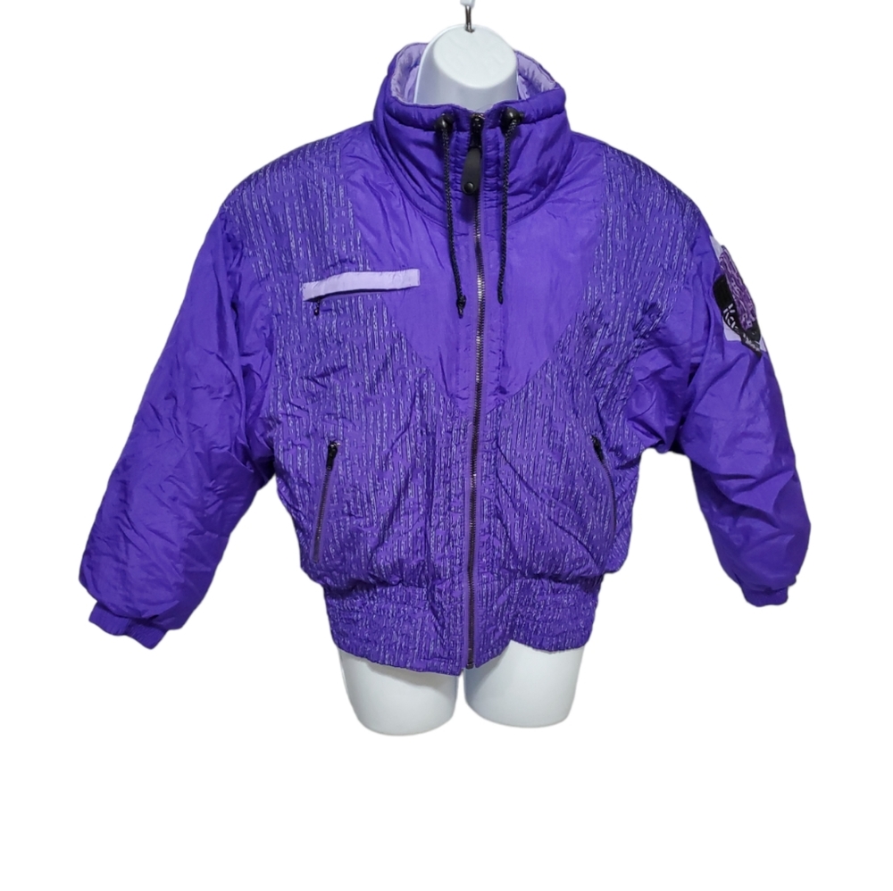Vintage Kaelin Purple Ski Down Coat